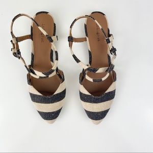 Indigo Rd pinstripe flat.